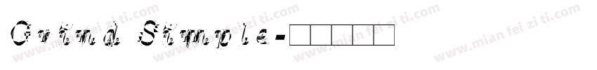 Grind Simple字体转换